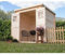 Bagno Italia Casetta 200x200 cm da giardino ed esterno porta a doppia anta in legno di abete grezzo
