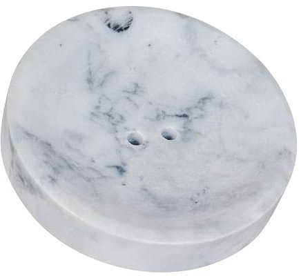 Porte-Savon en marbre Clair véritable - Salle de Bain Chic