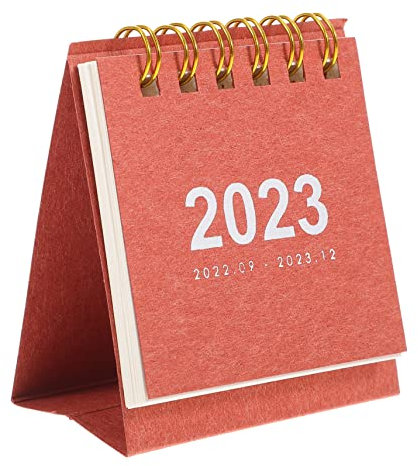BCOATH Monatsplaner 2023 Mini-kalender Tischkalender Feine Handwerkskunst Für Zuhause Schule Büro