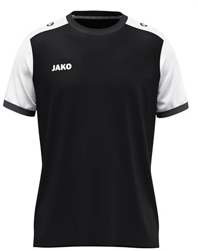 JAKO Unisex Kinder Trikot Dynamic, Kurzarm, schwarz/weiß/anthrazit, 116