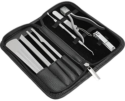 Outils de pédicure pour pieds, kit de pédicure en acier inoxydable pour enlever les peaux mortes, 8 couteaux de pédicure, outils de pédicure portables pour callosités des pieds