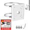 SamIdea Aluminum Alloy CCTV Security Camera Pole Mount Bracket Vertical PTZ Dome Camera Adapter for Pole Column Installation Compatible with Dahua CCTV Systems, Solar Panel Clamps Wall Mount Brackets