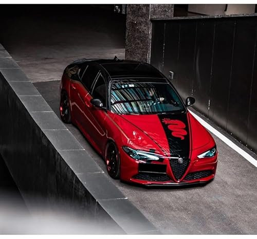 KENANS Auto Emblem Logo Aufkleber für Alfa Romeo Sportiva Mito Stelvio Giulietta Tonale Quadrifoglio GT GTV, Autoaufkleber Emblem Abziehbilder Emblem Auto Zubehör Tuning Sticker