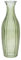 Gisela Graham Olive Green Glass Vase, Ribbed Design, Slim Bud Style