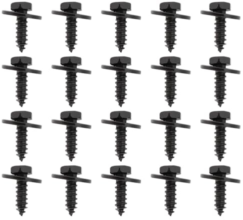 VGOL 20pcs M4.8 x 16 Auto Unterbodenschutz Schrauben 07119901299 Kompatibel mit BMW 3er 5er