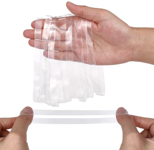 NBEADS 40 Pcs Clear Large Rubber Bands, 10mm Wide TPU Elastic Band Heavy Duty Binding Straps for Books Camera Art Office Supplies Kitchen Home Wrapping Fixing, 30cm