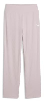 Puma Girl's Ess Elevated High Waist Straight Leg Rib Pants G Knitted Pants