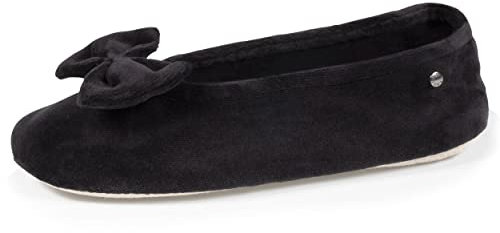 Isotoner Zapatillas de casa Bailarinas mujer, pantuflas jersey algodón orgánico
