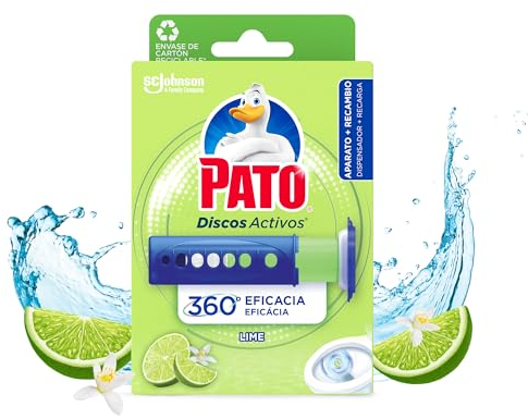 Pato - Discos activos para WC, aparato y recambio, Lima, 6 discos