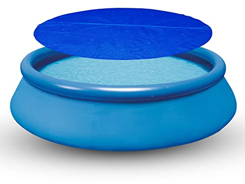 well2wellness Schwimmbad-Solarfolie 400my - Fertig Konfektioniert und Montiert Für Rechteckbecken 6,00 x 3,00 m - UV-Stabilisierte Solarfolie - Reguliert Die Temperatur des Pools - Farbe Blau