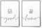 BLCKART Premium Poster Set It's So Good To Be Home | Stilvolle Poster Wohnzimmer Schlafzimmer Deko | ohne Rahmen (Good to be Home III, A4)