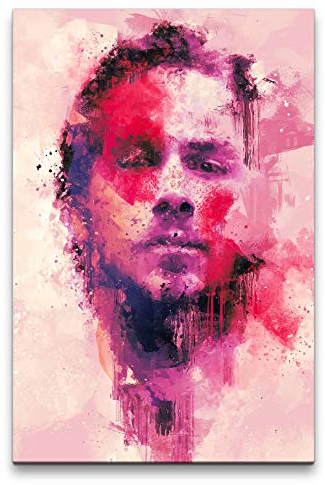 Ryan Gosling Porträt Abstrakt Kunst Schauspieler Farbenfroh Blade Runner 60x90cm Leinwandbild
