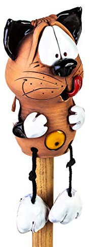 Ceramics World - Gartenstecker Katze aus Keramik - Kantenhocker und Gartendeko