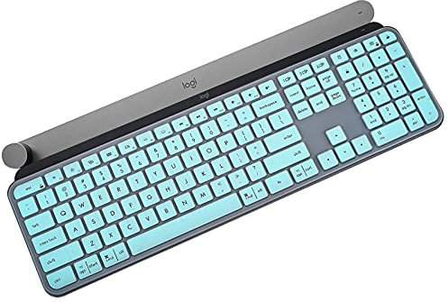 Housse de clavier pour clavier sans fil Logitech MX Keys Mac, Logitech Craft Advanced Wireless Illuminated Keys, Logitech MX Keys Craft – Menthe