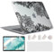 MUSHUI for MacBook Air 13 Inch Case 2020 2019 2018 Model M1 A2337 A2179 A1932 - Translucent Plastic Printed Pattern Hard Shell & Keyboard Cover & Screen Protector for Mac Air 13.3, Lace