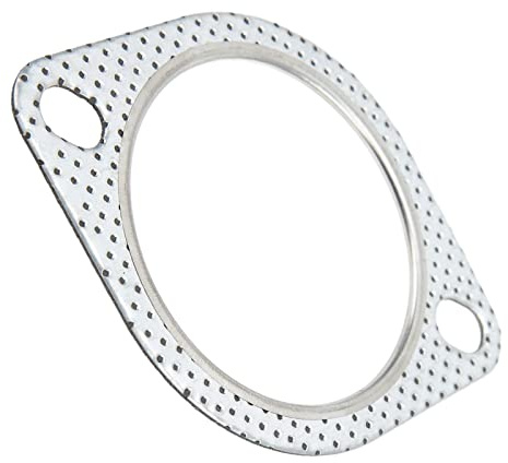 Guarnizione di scarico a 2 fori, Guarnizione flangia Antivibrazione Acciaio universale perforato per tubi Down da 3 pollici/76 mm