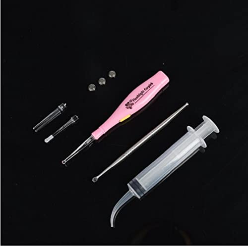 Tonsillensteinentferner Werkzeuge Leichtes Ohr Wachs Remover Edelstahl -ehrfurcht 3 Spitzen Bewässerungsspritze Sauberes Pflegewerkzeug