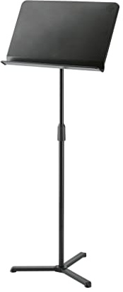 K&M 11927 Orchestral Music Stand Black up to 118.5 cm Fully Extendible with Tripod Plastic Plate