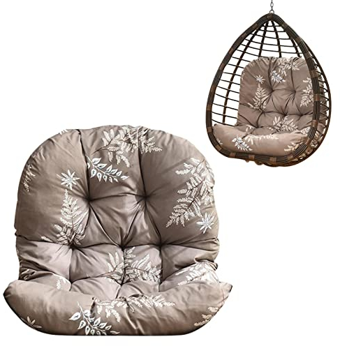 Egg Chair Cushion Replacement,Ei-Stuhl-Kissen-Ersatz, Hängematten-Schaukel-Kissen mit Kissen für Garten, drinnen, Ei-Hängekorb, Stuhl, Bett, weiche Eier-Stühle, wasserdicht, zum Aufhängen, verdicken
