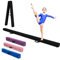 RELAX4LIFE Gymnastikbalken, faltbar, 210 cm, Finette mit erhöhten Füßen, tragbarer Fitnessbalken mit Tragegriffen, Gymnastik für Kinder und Erwachsene (schwarz)