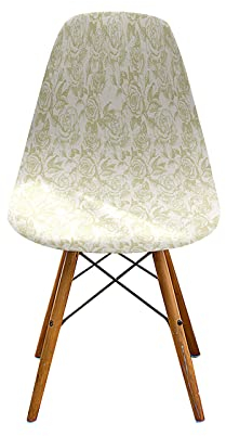 Chickwin Stuhlhussen Schalenstuhl 1 2 4 6er Set, Floral Drucken Strech Stuhlbezug Elastisch Universal Esszimmerstühle Bezug Stuhlüberwürfe für Skandinavische Stühle (Rose Blume,6 Stück)