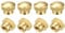 sourcing map Brass Knurled Thumb Nuts, M6x1mm Round Stepped Knobs Fasteners for 3D Printer, Electronic Equipment 8Pcs