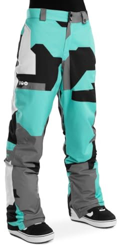 SIROKO - Snowboardhosen für Damen P1-W Sleet - S - Türkis/Grau