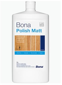 Bona Polish Matt Code WP500313006 - For Solid, Engineered, Real Wood Floors and a variety of other Floor Types -1Litre