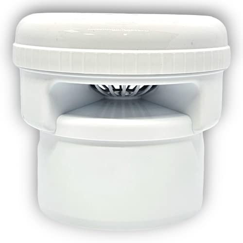 Duraplast UK™ Air Admittance Valve 110mm WHITE - Universal Vent Pipe Valve for Push Fit & Solvent Weld Systems - Durable, Maintenance-Free, and Easy to Install - Prevents Sewer Gas Backflow