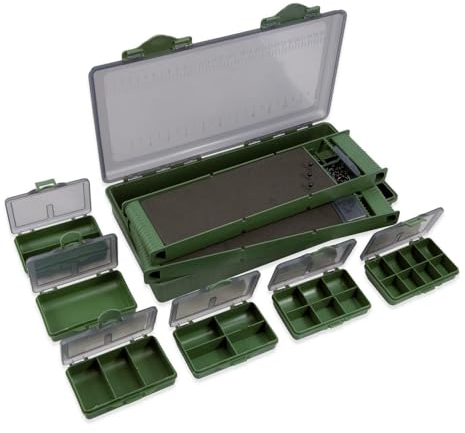 Scatola Pesca Carpfishing Porta Ami Surfcasting Feeder Cassetta Valigetta Scatolina Plastica