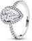 PANDORA Sterling silver Cubic Zirconia Clear 193012C01