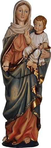 FADEDA Madonna mit Kind/Höhe:39 cm/handbemalt/detailgetreue Krippen Figuren - Weihnachten Tisch Dekoration Krippe Zubehör