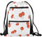FRODOTGV Rucksack mit Kirschmuster, Rot, Kordelzug, wasserabweisend, für Sport, Fitnessstudio, Sport, String-Tasche für Damen und Herren, Kirschmuster, Rot, Einheitsgröße