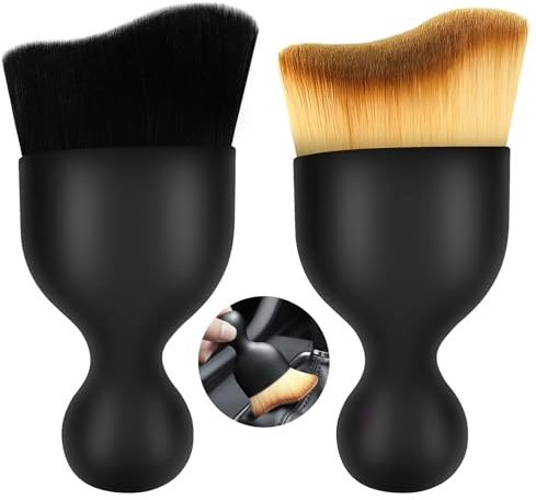 Xinzan 2Pack Car Interior Dust Sweeping Soft Brush, Car Interior Brush for Air Conditioner Vents, Car Dust Brush Car Cleaning Brush Interior for Keyboard Fan