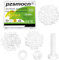Pzsmocn 150 Pièces/50 Ensembles M5*20 mm en Plastique Nylon Blanc Hexagonales Externes Vis Écrou Combinaison Kit avec Rondelle Isolante, Taille Standard, pour Bricolage, Assemblage Électronique.