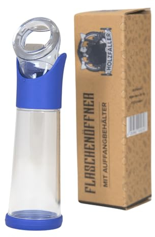 Holzfäller Flaschenöffner mit Auffangbehälter Bieröffner Korkensammler für Camping oder als Party Gadget Bottleopener - Bierflaschenöffner | Geschenke für Männer Ostern Vatertag Geschenk Herren