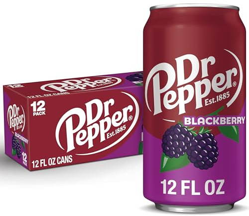 Dr Pepper Blackberry Soda, 12 x 355ml Cans, 12 oz Fridge Pack