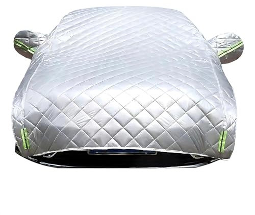 Autoabdeckung Für Seat Leon ST 2017, Hagelschutz-Halbgarage Anti-Hagel Auto Abdeckplane Winter wasserdichte staubdichte Anpassbar AXR1024BZ