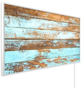 Könighaus Bildinfrarotheizung - 1200 Watt | 5 Jahre Garantie | Doppelter Überhitzungsschutz | Ultraflacher Heizkörper für 18-29 m² | Rahmenfarbe: Weiß | Motiv: 10. Sommerliebe