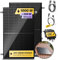 Solakon® 1000W Balkonkraftwerk mit Halterung (Ziegeldach, Paarmontage) - 800W komplett Steckdose - neuester 800W Wechselrichter - Solaranlage Komplettset - 500W bifaziale Solarmodule inkl. Zubehör