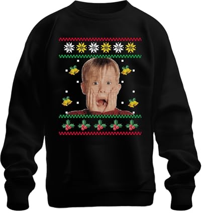 Kevin Allein Zuhause Ugly Christmas Sweater Weihnachten Unisex Pullover