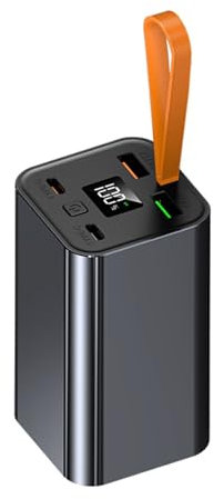 Ksikdeg PowerBank 20000mAh 22.5W Ricarica Rapida 2 USB + 2 Uscite di Tipo C & Ingressi Display LED Ricarica Portatile per Telefono