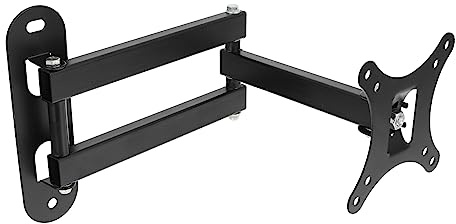 Tofficu Monitorhalterung LCD Tv Rack Einstellbare Hängeregal Schwenkbar Wandmontage Tv-Halterung Mit Gelenkarmen Für Monitor Und Fernseher