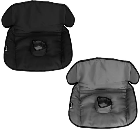 Lynmark® x2 Potty Training Car Seat Protector Cover - Waterproof Soft Piddle Pads for Toddlers Car Seat - Travel-Friendly Machine Washable Liner for Spills, Nappy Leaks, Accident - Grey & Black