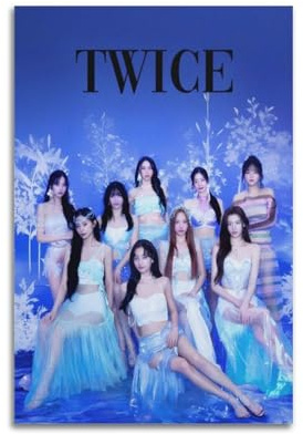 MZKSUERS TWICE K-Pop Gruppen-Fotoposter, dekoratives Gemälde, Leinwand, Wandposter und Kunstdruck, moderne Familienschlafzimmer-Dekoration, Poster, 20 x 30 cm