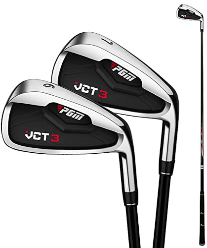 Mazze singole #5/#6/#7/#8/#9/#PW/#SW mazza da golf con cuneo in ferro per destrorsi adulti donne uomini con albero in carbonio o acciaio (#7, con albero in carbonio)
