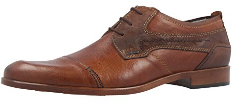 FRETZ men Businessschuhe in Übergrößen Braun 7152.1212-26 große Herrenschuhe, Größe:46