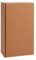 Präsentkarton Weinverpackung Flaschenkarton offene Welle 5 Stück (2er 36 x 18 x 9 cm, Natura)