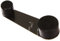 Brinox Tope de Puerta Giratorio con Adhesivo y Tornillo, Acero Inoxidable, Color Negro, Protección de Paredes y Muebles, 1 Unidad