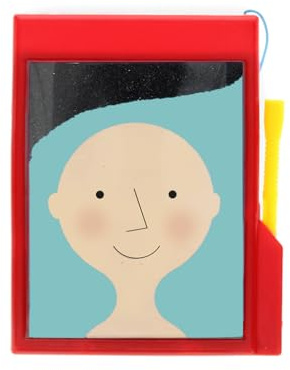 Dotcomgiftshop Spielzeug 24919 Fuzzy Face Magnet Spielzeug Retro Klassik Magentspiel zum Schieben Scherzartikel Kindergeburtstag Mitgebsel